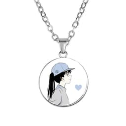 Vòng cổ đôi IN HÌNH SHINICHI RAN Couple DETECTIVE CONAN Thám Tử Lừng Danh anime chibi phụ kiện cá tính 2