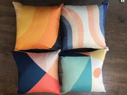 Gối tựa sofa, gối tựa lưng văn phòng phong cách hội họa 6