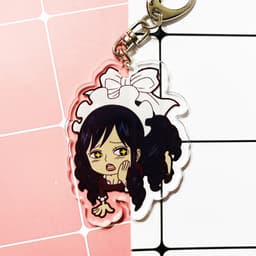 Mua 1 tặng 1 (Mica trong acrylic) Móc khóa One Piece Đảo Hải Tặc ver TREO NGƯỜI quà tặng dễ thương anime chibi 2