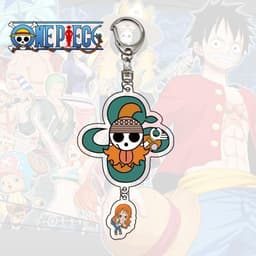 (mua 1 tặng 1) (new) Móc khóa One Piece ver TREO CHIBI mica 2 mảnh anime chibi Đảo hải tặc mẫu mới về 6
