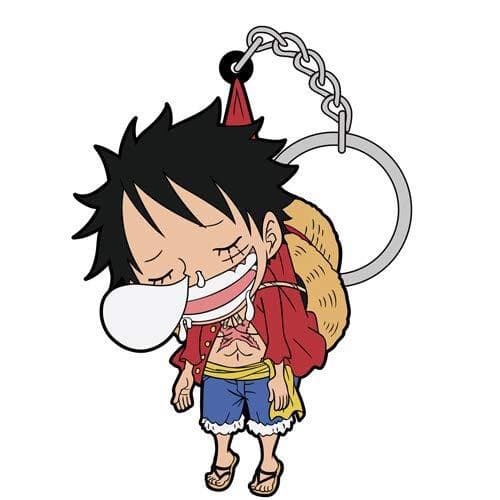 (mua 1 tặng 1) ( Mica trong acrylic ) Móc khóa One piece Đảo hải tặc quà tặng xinh xắn dễ thương in hình anime chibi