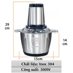 [BH 1NĂM] TRỌN BỘ Máy xay thịt, máy xay đa năng, công suất 250W, TRỤC INOX, cối inox304, 4 lưỡi dao, XAY ĐƯỢC CUA 7