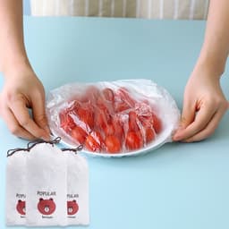 100 chiếc Màng bọc thực phẩm co giãn siêu dai có chun hình túi gấu Có thể tái sử dung - Màn Bọc Gấu 3