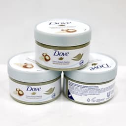 Dove Creme Dusch Peeling Macadamia & Reismilch - Tẩy Da Chết Toàn Thân Từ Hạt Macca & Sữa Gạo 225ml (Bản Đức) 2