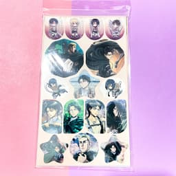 Ảnh dán sticker in hình ATTACK ON TITAN ĐẠI CHIẾN TITAN anime chibi trang trí xinh xắn 2