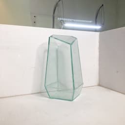 (Update Bản Sillicon Đen) Bể Terrarium Đa Giác Trang Trí Bàn Làm Việc 12x12x25cm 5