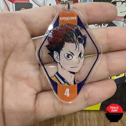 (Mua 1 tặng 1) Móc khóa thành viên KARASUNO HAIKYUU!! VUA BÓNG CHUYỀN anime chibi mica trong acrylic xinh xắn độc đáo 5