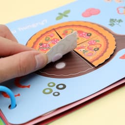 Học liệu bóc dán Montessori 10 trang cho bé, đồ chơi bảng bận rộn quiet book tiếng Anh 6