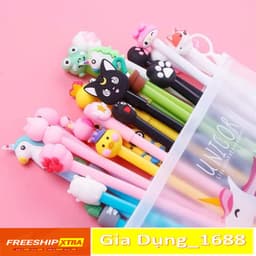 Combo 20 Bút Bi Nước Hoạt Hình Hot, Ngòi 0,5mm, Nhiều Mẫu Độc Đáo 8