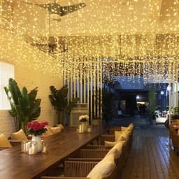 Đèn Rèm Mành 6M 8M 12M 16M mét Mưa Led Rủ Mành Đèn Led Thả Mành Trang Trí Ngoài Trời Trang Trí Nhà Cửa Sảnh Quán Cafe 4