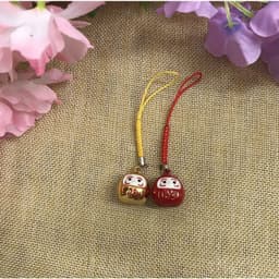 Móc treo lục lạc nhiều hình xinh xắn THỎ TRẮNG DARUMA LỢN ĐẤT HOA ĐÀO BÚP BÊ NHẬT trang trí trưng bày đẹp 8