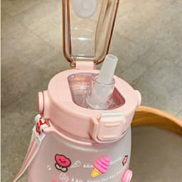 Bình nước thể thao đi du lịch, 1,2,lít [ TẶNG STICKER ] Bình Đựng Nước KUTE - Bình Nước có vòi hút VINBEO 9