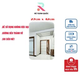 -Gương dán tường soi toàn thân gương nhà tắm phòng khách 3D siêu rõ nét kích thước 42 x 27cm HOT 2