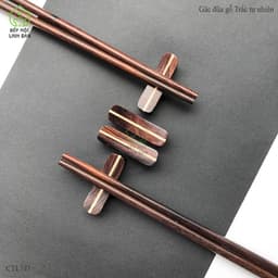 Gác Đũa Gỗ Trắc Tự Nhiên Kiểu Dáng Hiện Đại HAHANCO [CTL741] Bộ 10 Chiếc 4