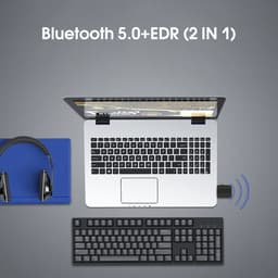 USB Thu Phát Âm Thanh 2 trong 1 Bluetooth 5.0 chuyển đổi AUX sang tín hiệu Bluetooth 7