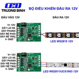 DMX001 ĐIỀU KHIỂN DEMI XI NHAN 1 CỔNG FULL MÀU CHO CẢN TRƯỚC CỐP SAU XE OTO MOTO ARGB WS2812B WS2811 8