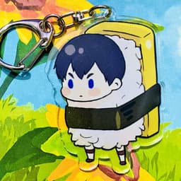 (mua 1 tặng 1) ( Mica trong acrylic ) Móc khóa xinh xắn in hình HAIKYUU!! VUA BÓNG CHUYỀN ver MIẾNG SUSHI anime chibi 4