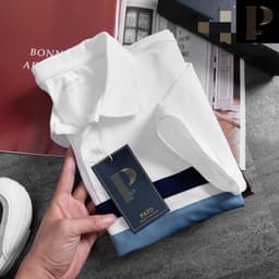 Xả hàng áo polo nam nữ PATO áo thun kẻ ngang màu cực đẹp, chất cotton cá sấu phong cách đơn giản 4