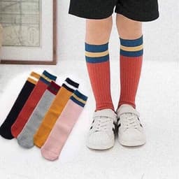 Set 10 đôi tất kể viền cổ cao giả bốt cho bé đủ màu mix váy cực xinh 5