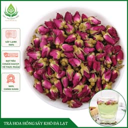 ✅[HÀNG LOẠI 1] Trà Hoa Hồng Đà Lạt Sấy Khô Đẹp Da, Giảm Stress, Thải Độc, Chống lão hóa 1