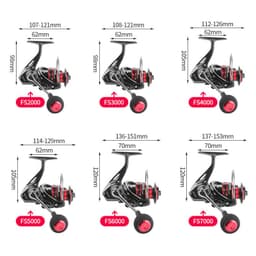 Máy Câu Cá Kim Loại Deukio FS Máy Câu Đứng 2000 Đến 7000 Chuyên Câu Lure 4
