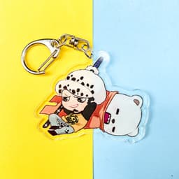 Mua 1 tặng 1 ( Mica trong acrylic ) Móc khóa anime ONE PIECE ĐẢO HẢI TẶC ver WANO chibi anime xinh xắn 2