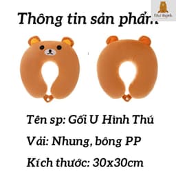 Gối Chữ U Kê Cổ, Gối Kê Cổ Chống Đau Mỏi Vai Gáy Văn Phòng, Đi Máy Bay, Du Lịch Nhiều Màu 4