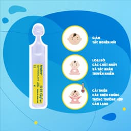 Nước muối sinh lý Fysoline vệ sinh mắt, mũi, miệng cho bé - combo 05 ống hồng + 05 ống vàng 5ml (Date T4.2027) 4