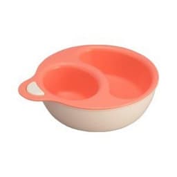 Set 2 bát ăn dặm chia ngăn Inomata cho bé màu hồng 3