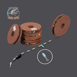 Trục câu cá thẻo buộc sẵn tàng hình dây câu cá dùng cho câu đơn câu đài màu nâu giá rẻ 1