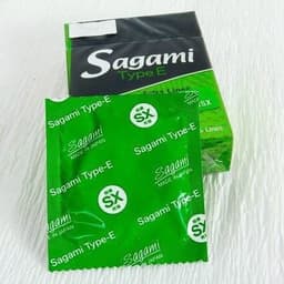 Bao cao su Sagami Type E, Thiết kế có gân gai giúp tăng kích thích, ôm sát thoải mái, Hộp 5 cái 4