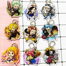 (Mua 1 tặng 1) Móc khóa One Piece Đảo Hải Tặc ver Sunny quà tặng Mica trong acrylic in hình anime chibi 1