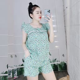 Đồ ngủ nữ lụa pijama đồ bộ pyjama lụa 100D bộ ngủ mặc nhà quần đùi cute dễ thương cao cấp bigsize ESHOP PM03 5