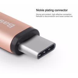 Đầu Chuyển Cổng Type-C Cái qua Cổng MicroUSB Cái - BASEUS MicroUSB to Type-C Adapter Biến Cáp MicroUSB thành cáp USB-C 6