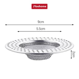 Bịt nắp lọc rác inox nhà tắm JYoohome Giỏ lưới bịt nắp cống chặn rác thoát nước nhanh chống gỉ 6
