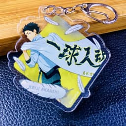 (Mua 1 tặng 1) Móc khóa in hình HAIKYUU!! VUA BÓNG CHUYỀN ver HÌNH THOI anime chibi Mica trong acrylic 2
