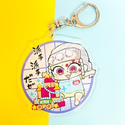 (mua 1 tặng 1) ( Mica ) Móc khóa KIMETSU NO YAIBA THANH GƯƠM DIỆT QUỶ VER CỬA SỔ quà tặng dễ thương 3