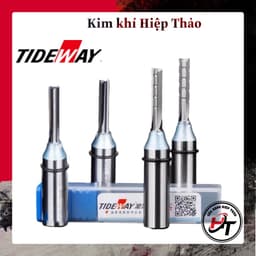 Mũi phay CNC cắt gỗ dao phay 3 cánh , 2 me thẳng và Xoắn TCT Tideway 3,4,5,6,8mm MCCNC-TW 1