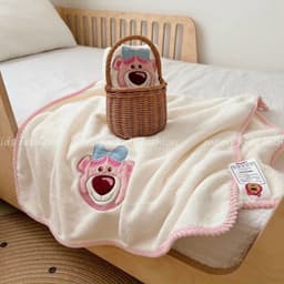 SÉT KHĂN MẶT + KHĂN TẮM GẤU LOTSO DÂU TÂY DISNEY XINH ƠI LÀ XINH 8