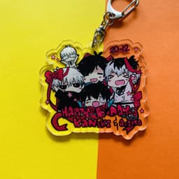 (mua 1 tặng 1) ( Mica ) Móc khóa TOKYO GHOUL ver HAPPY BIRTHDAY quà tặng dễ thương in hình anime chibi 4
