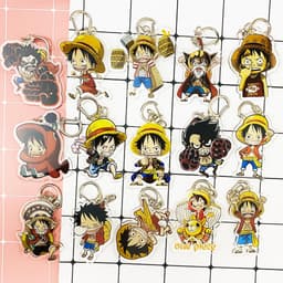 (Mua 1 tặng 1) Móc khóa One Piece Đảo Hải Tặc Luffy mũ rơm quà tặng độc đáo dễ thương hình anime chibi 1