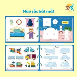 Học Liệu Bóc Dán Montessori 17 Chủ Đề Đồ Chơi Giáo Dục Sớm Cho Bé  Alokidstb Tái Sử Dụng Nhiều Lần 5