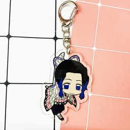(mua 1 tặng 1) ( Mica trong acrylic trụ cột ) Móc khóa Kimetsu no Yaiba Thanh gươm diệt quỷ ver treo người 6