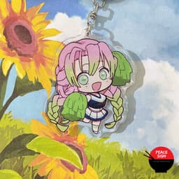 (mua 1 tặng 1) ( CỔ ĐỘNG ) Móc khóa nhân vật KIMETSU NO YAIBA Thanh Gươm Diệt Quỷ anime chibi mica trong acrylic 3