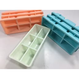 khay làm đá 6 viên to tiện lợi, khuôn làm đá nhựa nhựa dẻo cao cấp 6961 2