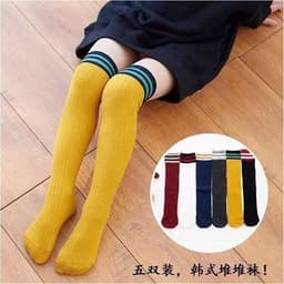 Set 10 đôi tất kể viền cổ cao giả bốt cho bé đủ màu mix váy cực xinh 7