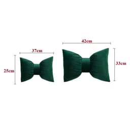 Gối tựa lưng xe hơi, gối tựa lưng KIỂU NƠ chất liệu nhung cao cấp Nhiều Màu 5