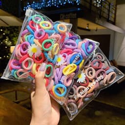 Bộ Dây Buộc Tóc 100 chun Co Dãn Xinh Xắn Nhiều Màu Phong Cách Hàn Quốc Cho Bé Gái.. GIA DỤNG VĨNH NGÂN 1