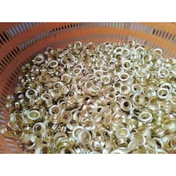 1KG Khoen ore mắt cáo 8mm Sắt xi màu VÀNG Chân thấp Khuy ore mắt cáo bấm bạt, túi giấy Không long đền 9