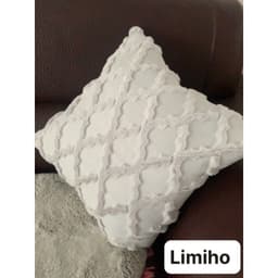 Gối LÔNG tựa lưng sofa văn phòng chất liệu vải nhung lông dập vân nổi phong cách hiện đại 6
